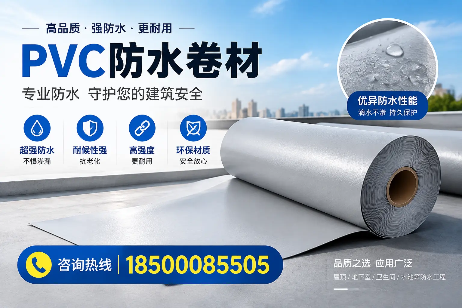 伊春地区pvc防水卷材的市场现状与发展趋势
